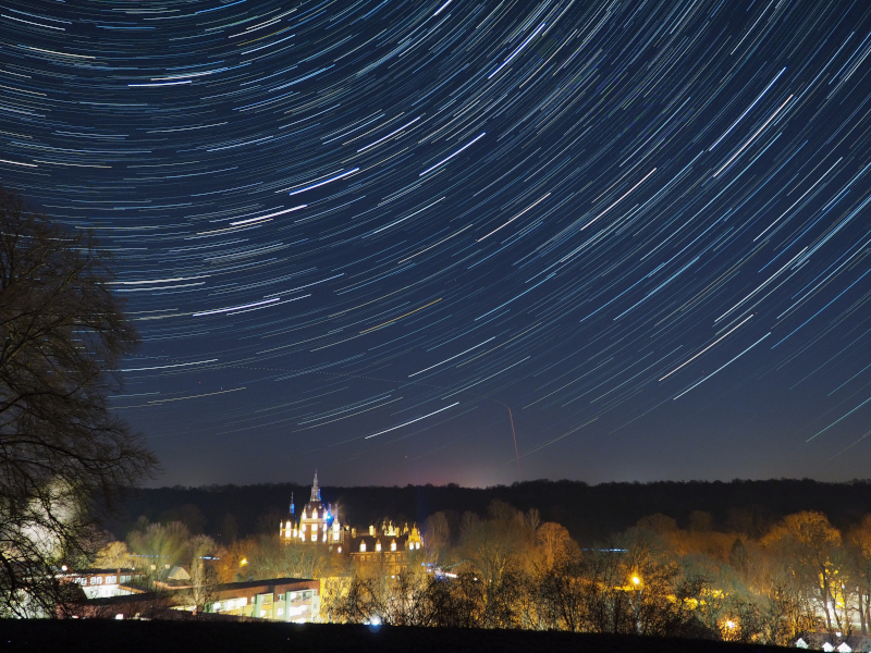 Startrail über Bad Muskau