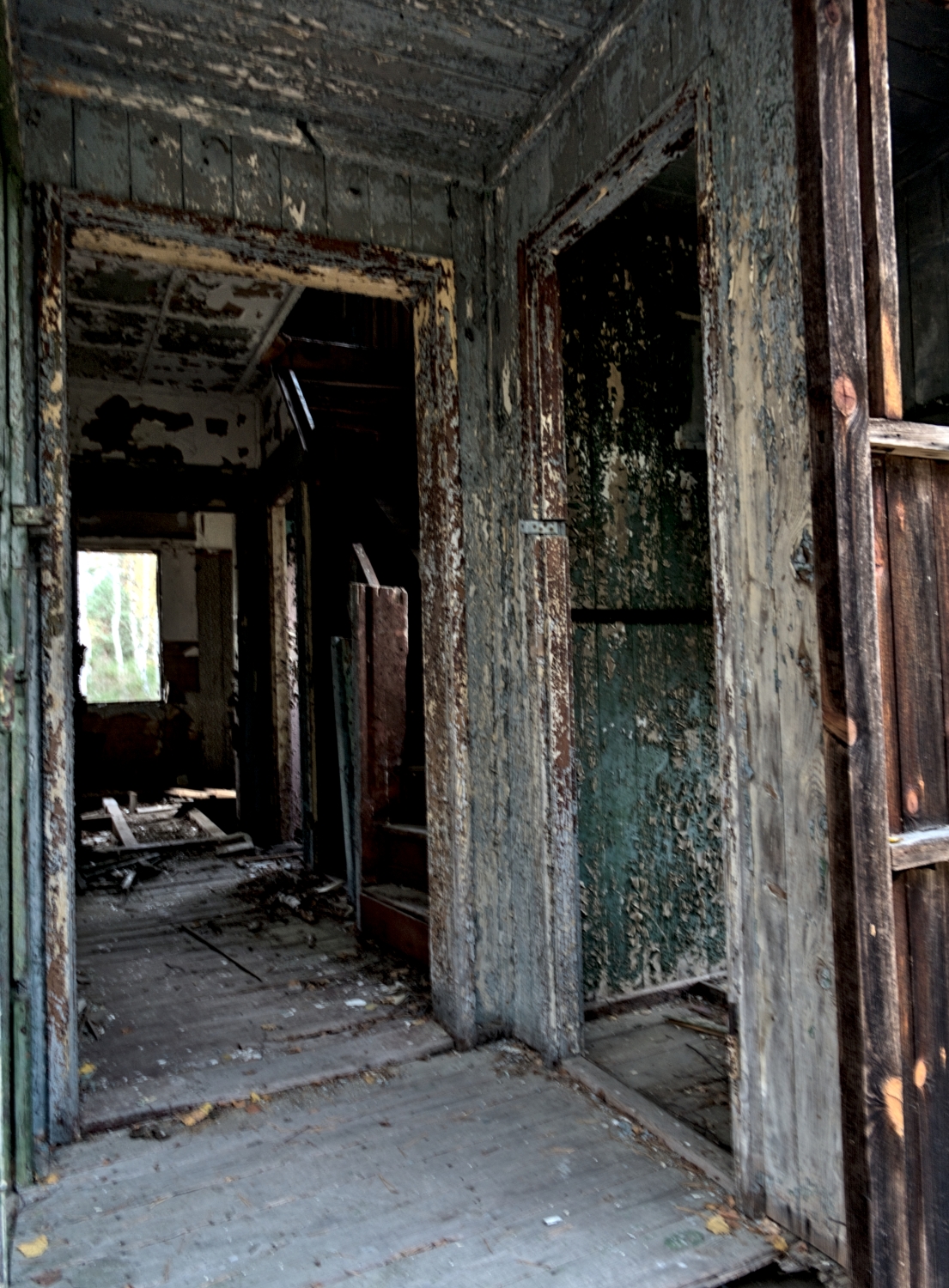 Blick in das Holzhaus